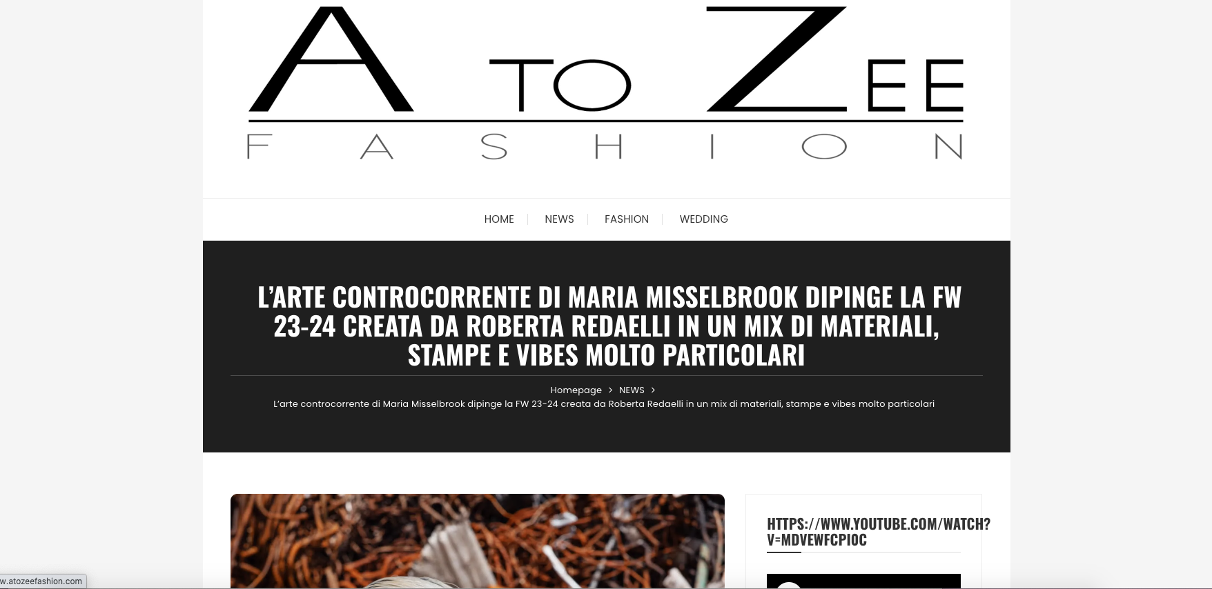 A to Zee fashion Roberta Redaelli AI 23-24 Escape